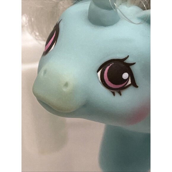 Vtge My Little Pony G1 Baby Wiggles Newborn Baby Ponies Aqua Unicorn COMPLETE - Picture 7 of 16